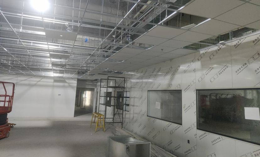 凈化車(chē)間裝修施工照片